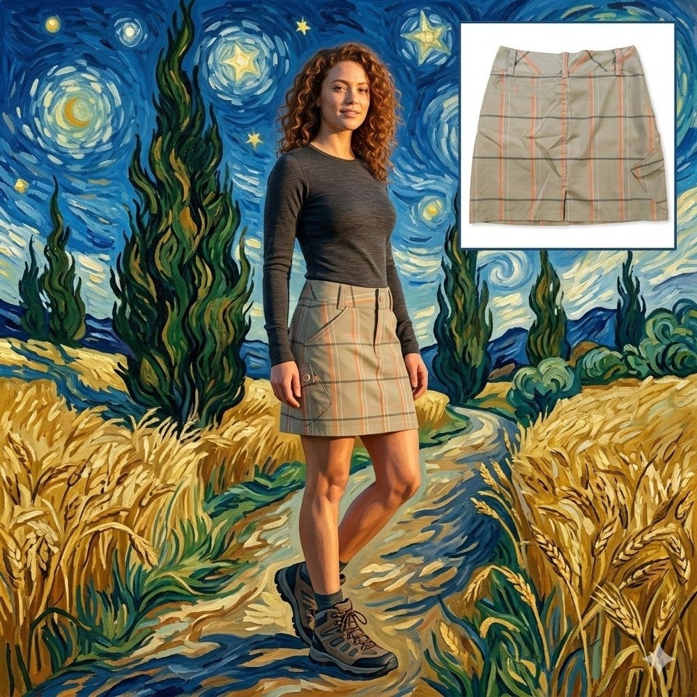 Smartwool Womens Size 6 Merino Wool Blend‎ Plaid Utility Cargo Mini Skirt Green